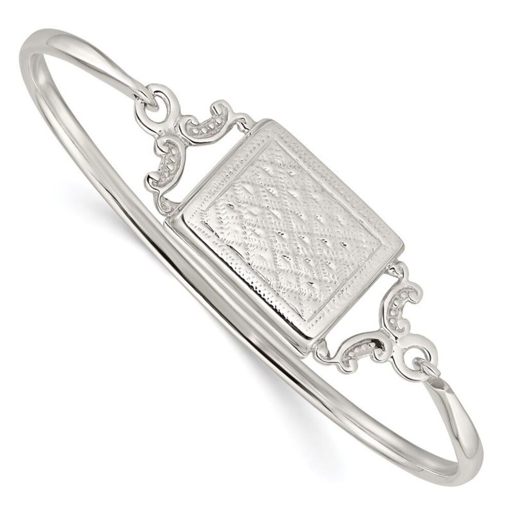 Kazi Luxury Sterling Silver Polished Rectangular … - image 1